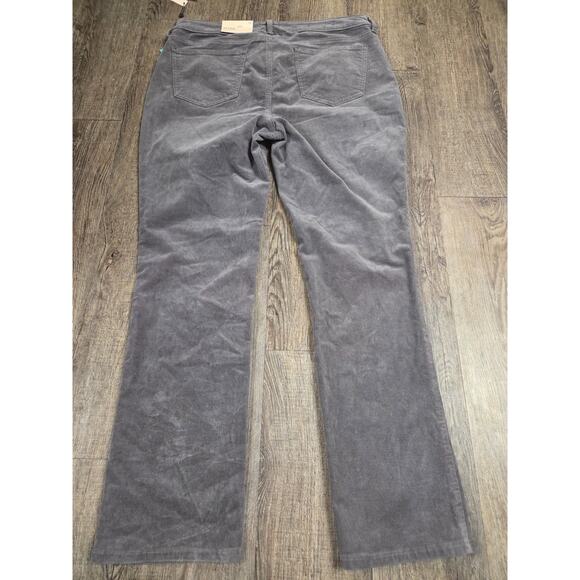 NYDJ Sheri Slim NWT Volcanic Glass Gray Corduroy Pants Size 12 - Picture 5 of 7